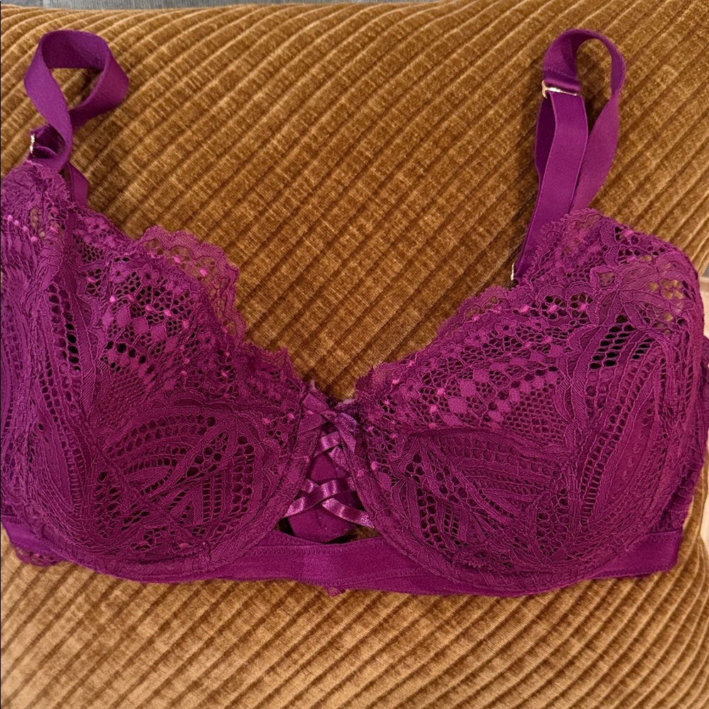 Lane Bryant Deep Purple Lace Bra